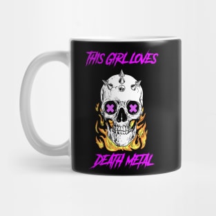 DeathMetal - Metal Girl Mug